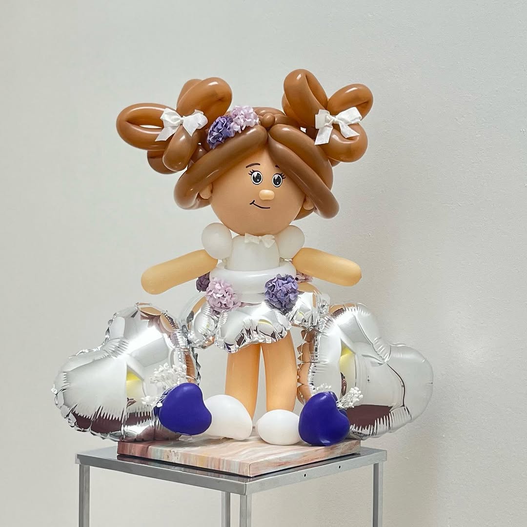 Handcrafted Balloon Doll Sculpture